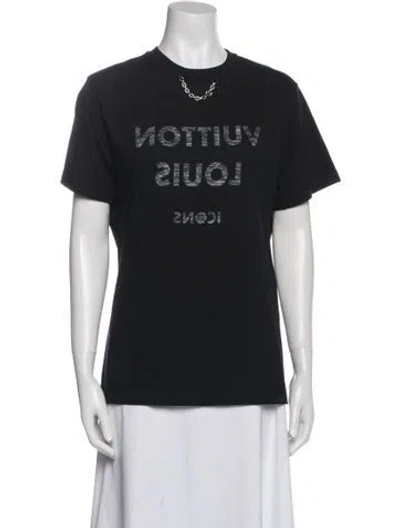 Pre-owned Louis Vuitton 2021 Graphic Print T-shirt In Black
