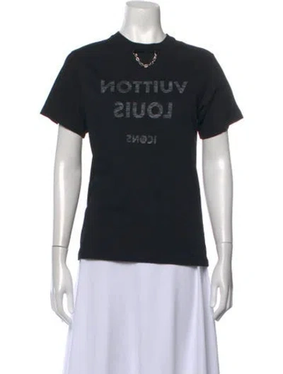 Pre-owned Louis Vuitton 2021 Graphic Print T-shirt In Black