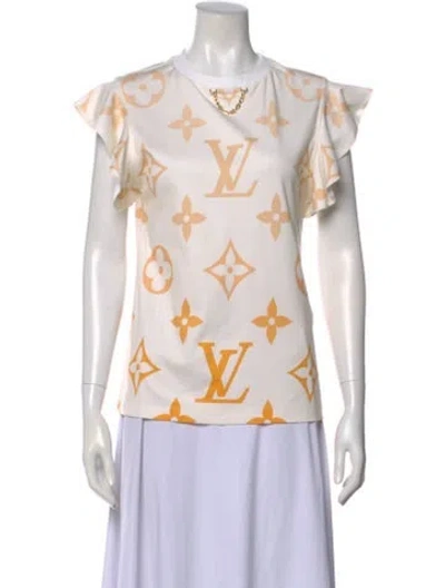 Pre-owned Louis Vuitton 2021 Graphic Print T-shirt In Neutral