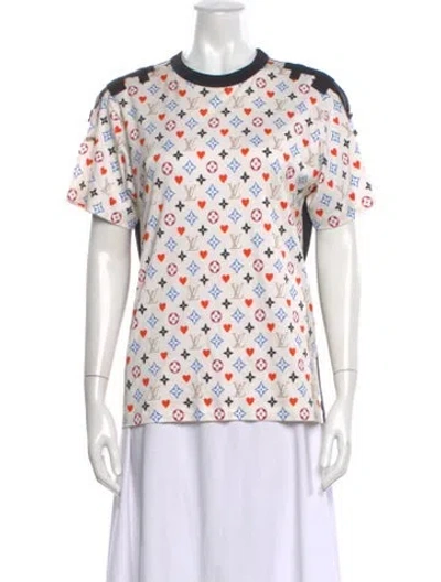 Pre-owned Louis Vuitton 2021 Graphic Print T-shirt In White