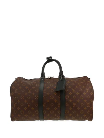 Pre-owned Louis Vuitton 2021 Keepall 45 Handbag In Brown