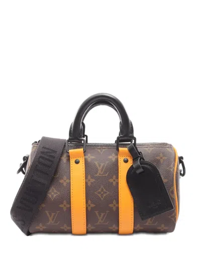 Pre-owned Louis Vuitton 2021 Keepall Bandouliere 25 Handbag In Brown