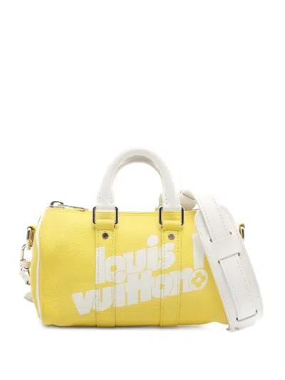 Pre-owned Louis Vuitton 2021's Keepall Xs Everyday Tote Bag In Yellow
