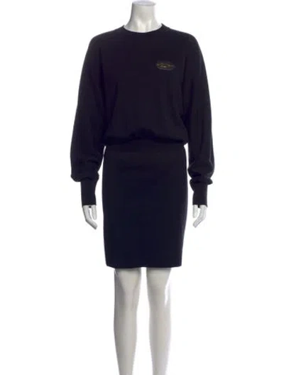 Pre-owned Louis Vuitton 2021 Knee-length Dress In Black