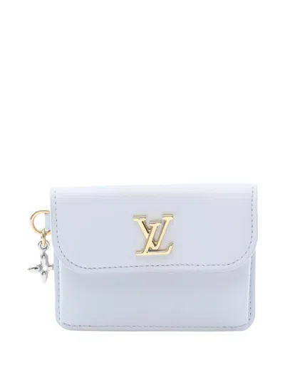 Pre-owned Louis Vuitton 2021 Logo Charm Coin Purse In Blue