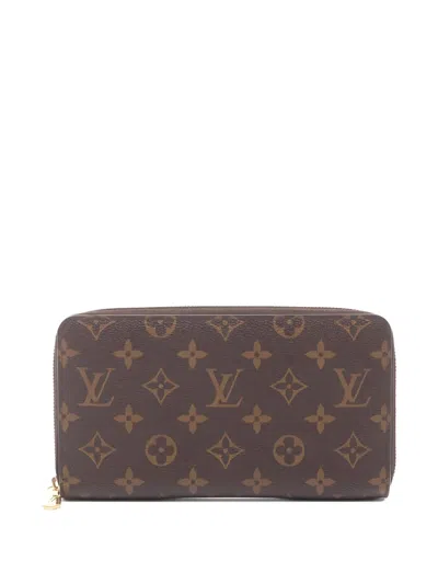 Pre-owned Louis Vuitton 2021 Long Zippy Monogram Wallet In Brown