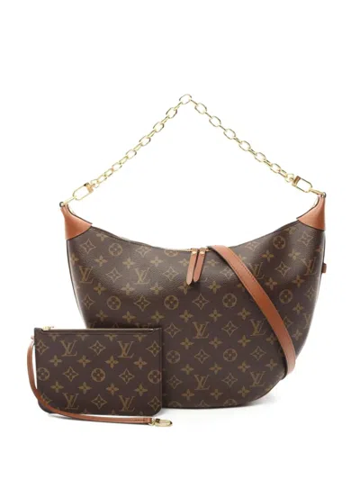 Pre-owned Louis Vuitton 2021 Loop Monogram Shoulder Bag In Brown