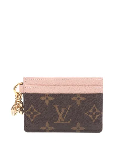Pre-owned Louis Vuitton 2021 Lv Charms Card Holder In Brown