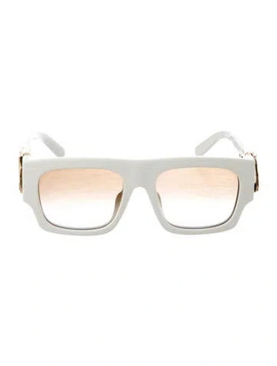 Pre-owned Louis Vuitton 2021 Lv Link Sunglasses In Gold/white