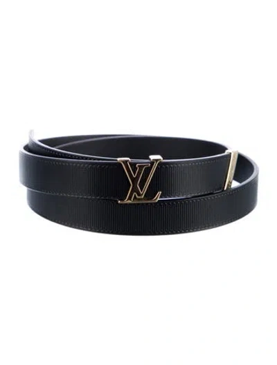 Pre-owned Louis Vuitton 2021 Lv Monogram Belt In Black