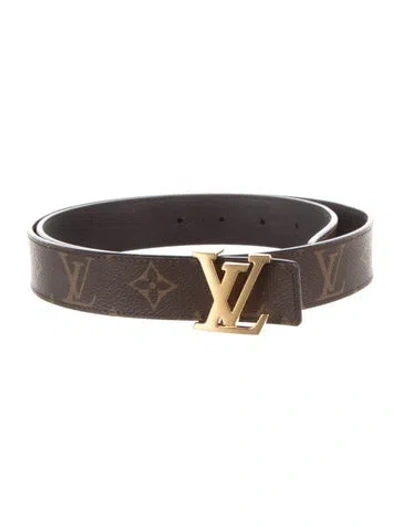 Pre-owned Louis Vuitton 2021 Lv Monogram Belt Kit In Brown