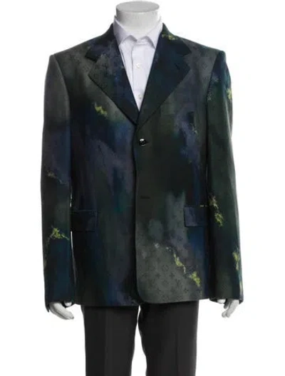 Pre-owned Louis Vuitton 2021 Lv Monogram Blazer In Blue