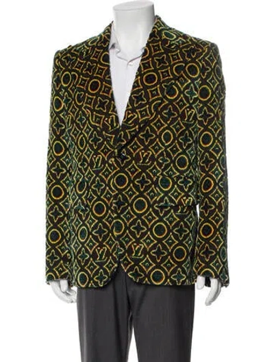 Pre-owned Louis Vuitton 2021 Lv Monogram Blazer In Green