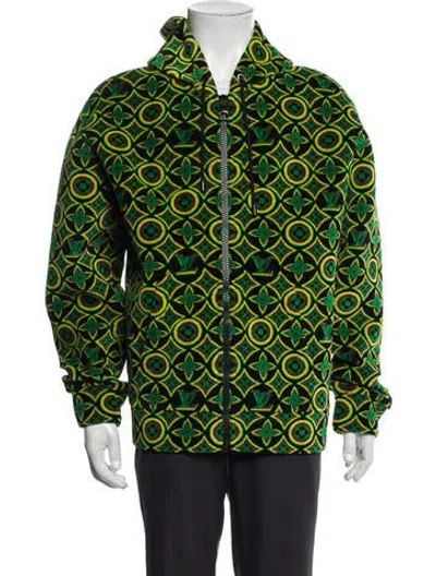 Pre-owned Louis Vuitton 2021 Lv Monogram Cardigan In Green