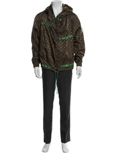 Pre-owned Louis Vuitton 2021 Lv Monogram Denim Jacket In Green