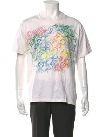 Pre-owned Louis Vuitton 2021 Lv Monogram T-shirt In White