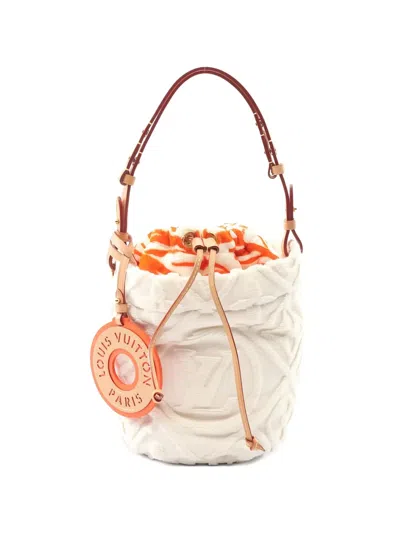 Pre-owned Louis Vuitton 2021 Lv Vacation By The Pool Bucket Bag In White