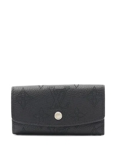 Pre-owned Louis Vuitton 2021 Mahina Wallet In Black