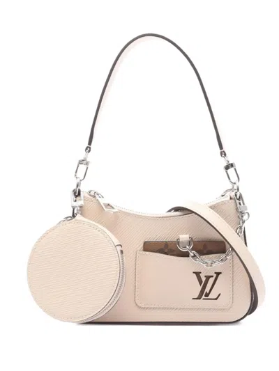 Pre-owned Louis Vuitton 2021 Marellini Leather Handbag In Neutral