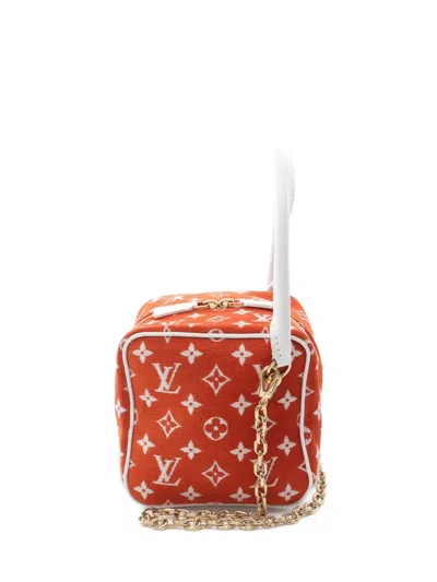 Pre-owned Louis Vuitton 2021 Match Square Tote Bag In Orange