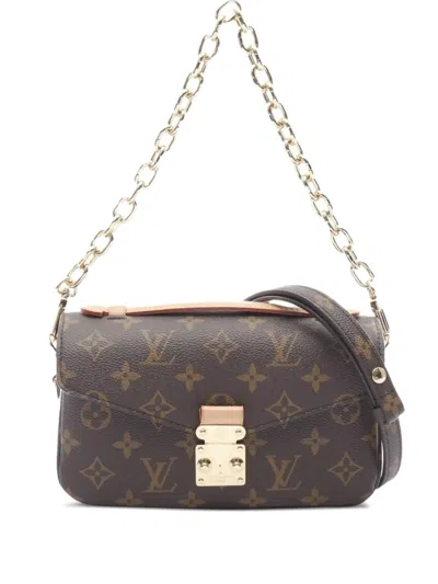 Pre-owned Louis Vuitton 2021's Metis Ew Shoulder Bag In Brown