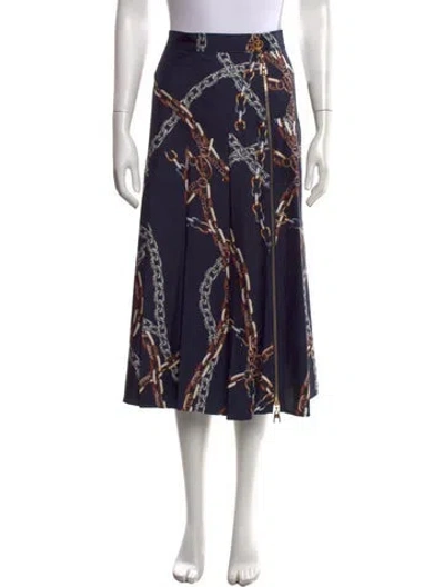 Pre-owned Louis Vuitton 2021 Midi Length Skirt In Blue