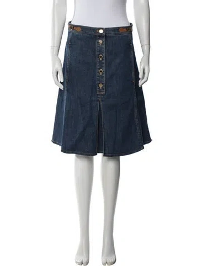 Pre-owned Louis Vuitton 2021 Midi Length Skirt In Blue