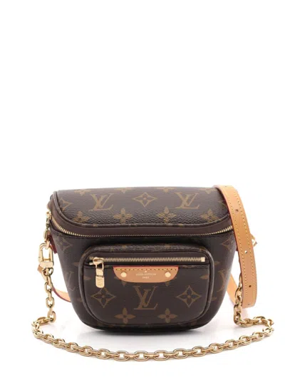 Pre-owned Louis Vuitton 2021 Mini Bum Shoulder Bag In Brown