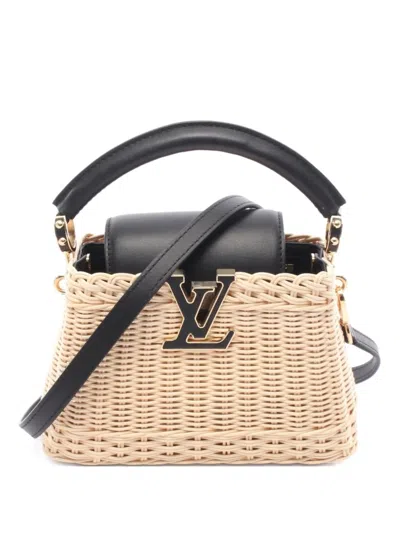 Pre-owned Louis Vuitton 2021 Mini Capucines Handbag In Neutral