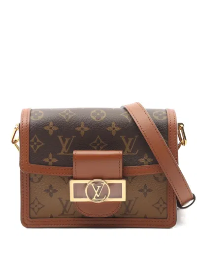 Pre-owned Louis Vuitton 2021 Mini Dauphine Shoulder Bag In Brown