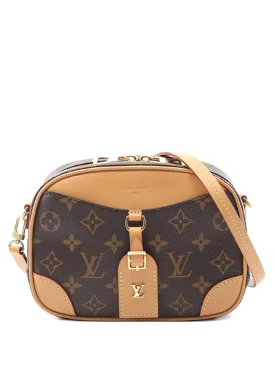 Pre-owned Louis Vuitton 2021 Mini Deauville Monogram Shoulder Bag In Brown
