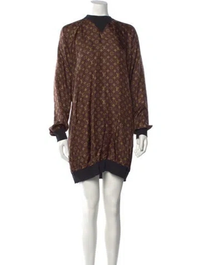 Pre-owned Louis Vuitton 2021 Mini Dress In Brown