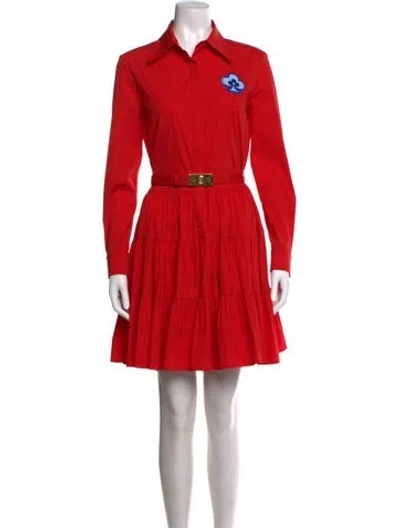 Pre-owned Louis Vuitton 2021 Mini Dress In Red