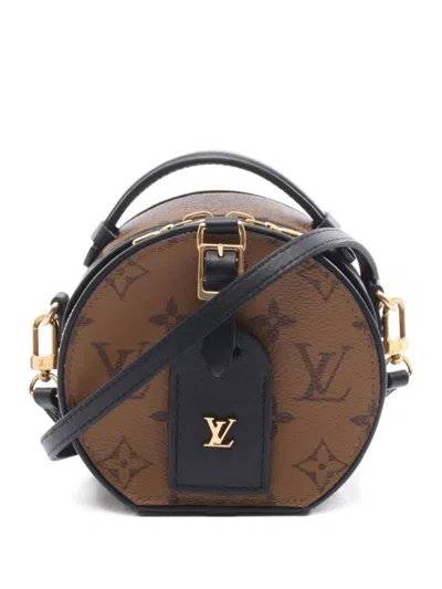 Pre-owned Louis Vuitton 2021 Mini Monogram Round Handbag In Brown