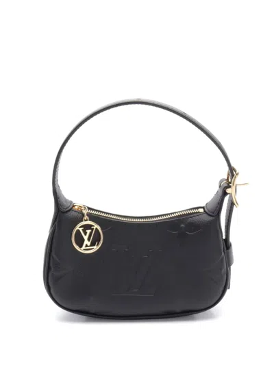 Pre-owned Louis Vuitton 2021 Mini Moon Shoulder Bag In Black
