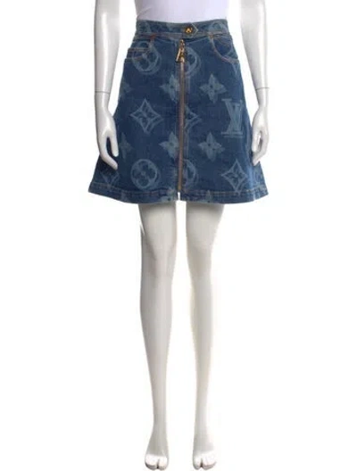 Pre-owned Louis Vuitton 2021 Mini Skirt In Blue