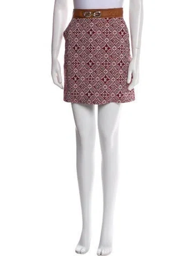 Pre-owned Louis Vuitton 2021 Mini Skirt In Burgundy