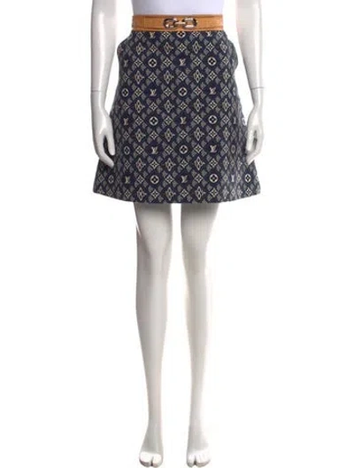 Pre-owned Louis Vuitton 2021 Mini Skirt In Grey