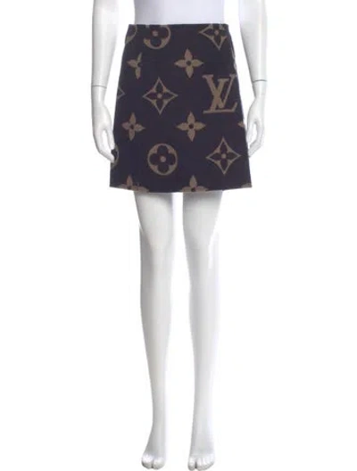 Pre-owned Louis Vuitton 2021 Mini Skirt W/ Tags In Black