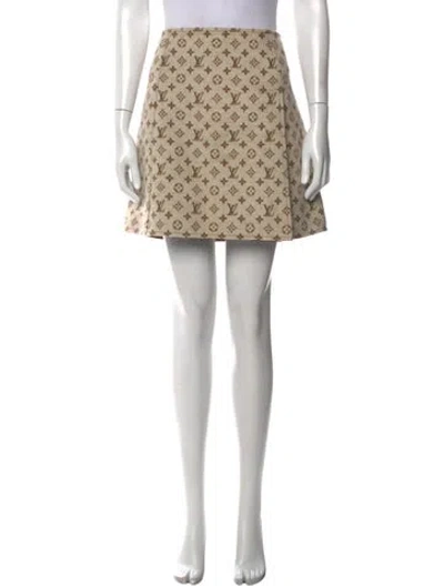 Pre-owned Louis Vuitton 2021 Mini Skirt W/ Tags In Neutral