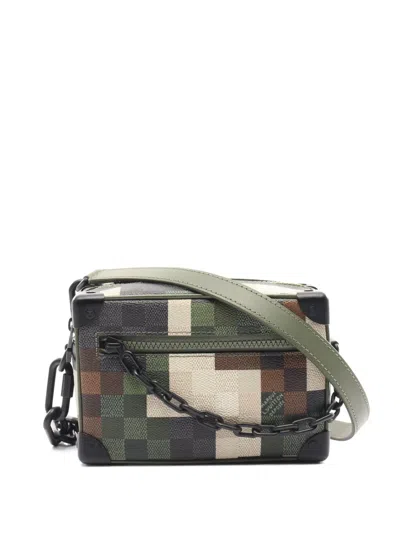 Pre-owned Louis Vuitton 2021 Mini Soft Trunk Shoulder Bag In Green
