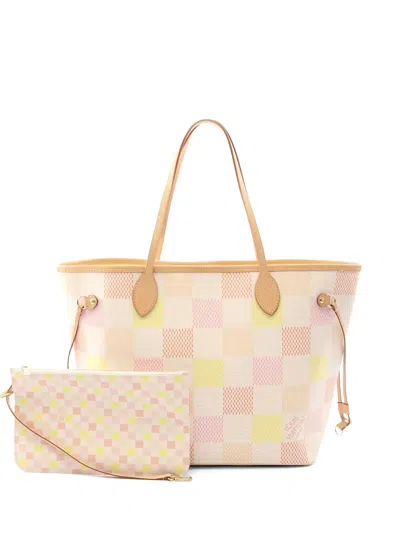 Louis Vuitton 2021 Mm Neverfull Damiericious Tote Bag In Neutral