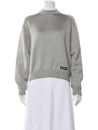 Pre-owned Louis Vuitton 2021 Mock Neck Sweatshirt In White