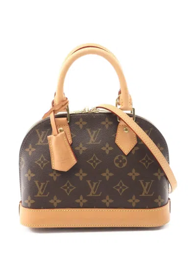 Pre-owned Louis Vuitton 2021 Monogram Alma Bb Shoulder Bag In Brown