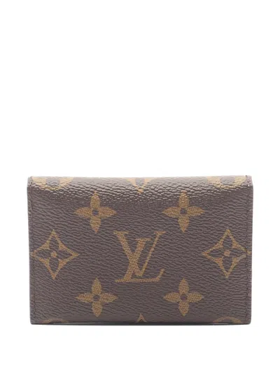 Pre-owned Louis Vuitton 2021 Monogram Card Case In Brown