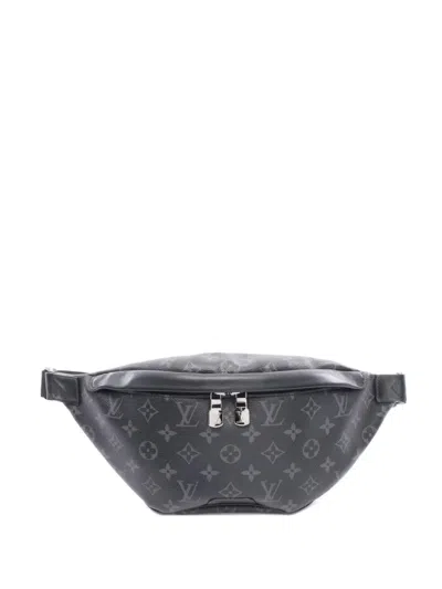 Pre-owned Louis Vuitton 2021 Monogram Eclipse Body Bag In Black