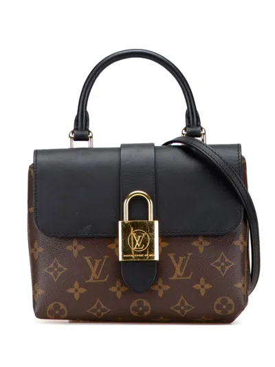 Pre-owned Louis Vuitton 2021 Monogram Locky Bb Satchel In Black