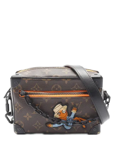 Pre-owned Louis Vuitton 2021 Monogram Mini Soft Trunk Shoulder Bag In Brown
