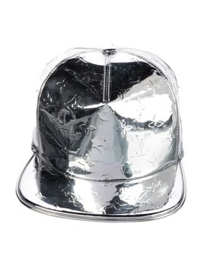 Pre-owned Louis Vuitton 2021 Monogram Mirror Cap In Silver