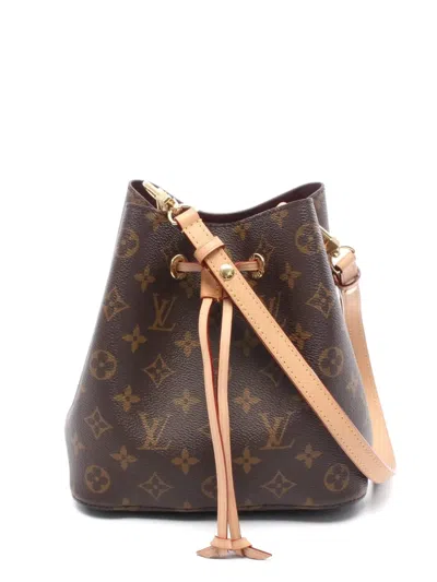 Pre-owned Louis Vuitton 2021 Monogram Neo Noe Bucket Bag In Brown